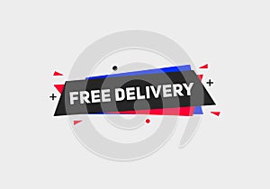 Free delivery on all order vector illustration. Web template