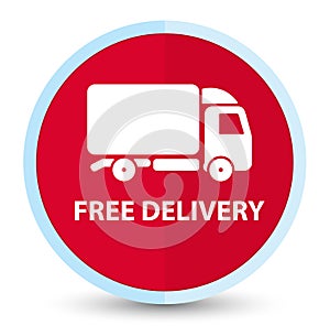 Free delivery flat prime red round button