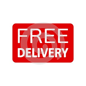 Free delivery sign, free shipping service icon â€“ vector