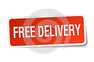 free delivery sticker