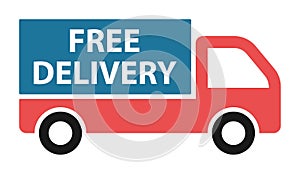 Free delivery truck icon