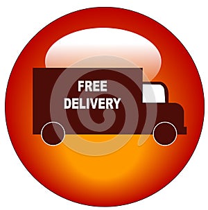 Free delivery web button