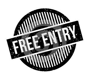 Free Entry rubber stamp