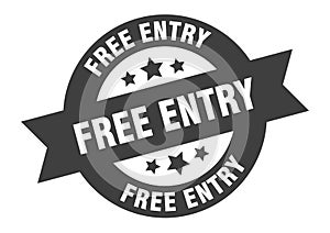 free entry sign