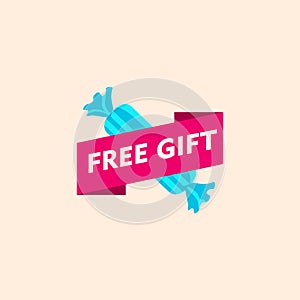 free gift business market icon, vector illustration background