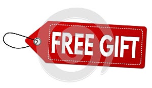 Free gift label or price tag