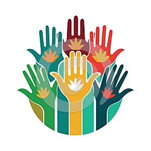 Free hands holding vector illustration 4