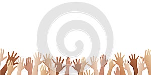 Free hands vector background