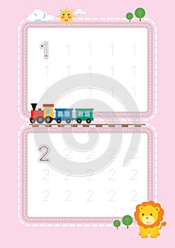 Free handwriting Numbers tracing pages for writing numbers Learning numbers, Numbers tracing worksheet for kindergarten