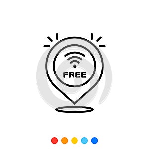 Free internet icon,Vector and Illustration