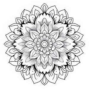 Free Mandala Coloring Pages: Flowers In The Style Of Jozef Mehoffer And Ephraim Moses Lilien