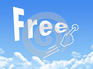 Free message cloud shape