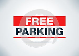 Free Parking Abstract Flat Background Design Illustration