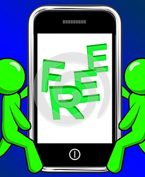 Free On Phone Displays Freebie Gratis and Promotion photo