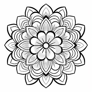Free Printable Floral Mandala Adult Coloring Pages