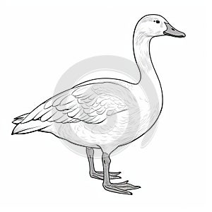 Free Printable Geese Coloring Page For Kids photo