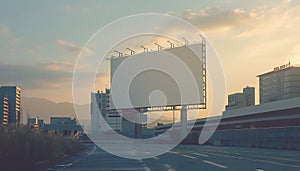 Free PSD mockup of an empty billboard