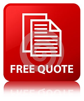 Free quote red square button