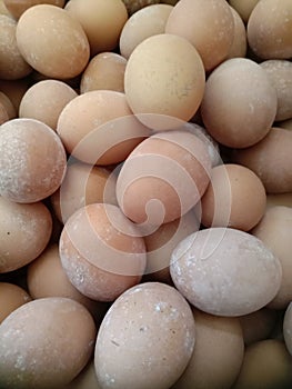 Free range chicken eggs. Fresh ready to consume