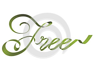 Free ribbon text