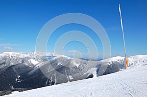 Freeride areál na Chopku v lyžiarskom stredisku Jasná