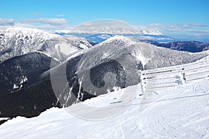 Free ride area on Chopok in Jasna ski resort