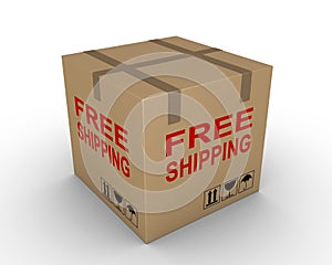 Free shipment of carton box