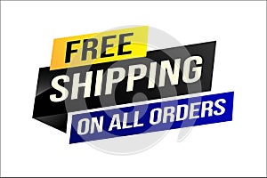 Free shipping all orders tag.