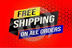 Free shipping all orders tag.