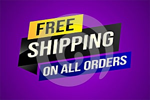 Free shipping all orders tag