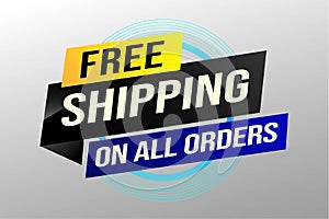 Free shipping all orders tag