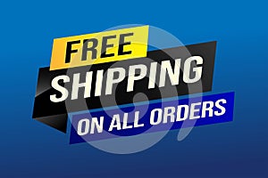 Free shipping all orders tag