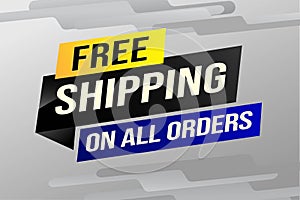 Free shipping all orders tag.