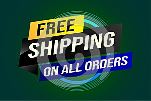 Free shipping all orders tag