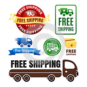 Free Shipping Badges And Icons