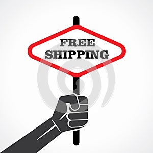 Free shipping banner