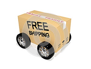 Free shipping cardboard