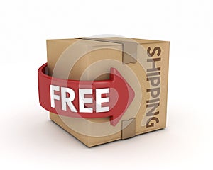 Free shipping cardboard