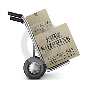 Free shipping cardboard box