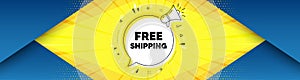 Free shipping. Delivery included sign. Vector