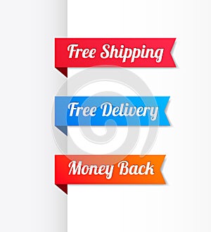 Free Shipping, Free Delivery & Money Back Ribbons