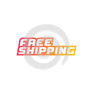 Free shipping icon. Vector illustration