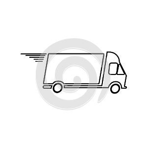 Free shipping icon, vector illustration