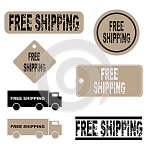 Free shipping icons