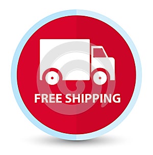 Free shipping flat prime red round button