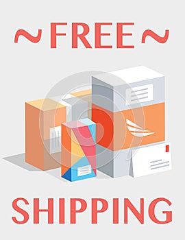 Free shipping. Mail boxes, packages.