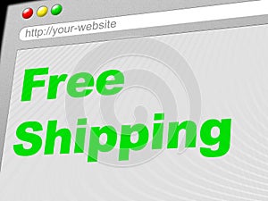 Free Shipping Shows With Our Compliments And Delivering