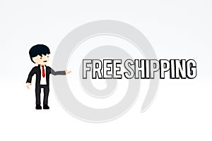 Free shipping sign