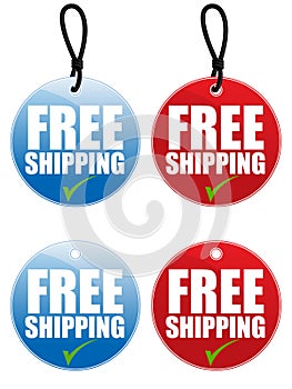 Free Shipping Tag EPS