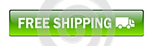 Free shipping truck icon button